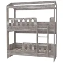 Кровать Кариви Сказочный Домик 183.20x222.60x98.40 см ЛДСП цвет бетон