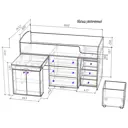 Кровать Кариви КИВи 184x113x84 см ЛДСП цвет венге 00004-02-03-00