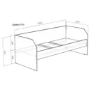 Кровать Кариви Сказка 194x75x85 см ЛДСП цвет венге
