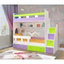 Кровать Кариви КИВи 234x200x84 см ЛДСП цвет лайм 00288-30-24-24