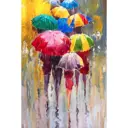 Картина на холсте Постер-лайн Зонты (мазки) 40x60 см