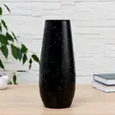 Ваза Simaland "Крапле-чёрный" 26 см, из стекла, черная