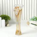 Ваза Simaland "Коралл" 28 см из стекла, бежевая