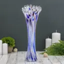 Ваза Simaland "Коралл" 38 см 1 мод., из стекла, синяя