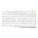 Стеновая панель глянцевая Фартукофф Белый кирпич 100x60x0.15 см ПВХ цвет разноцветный