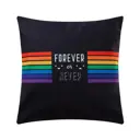 Подушка Этель Forever 7057165, 40x40 см, цвет черный