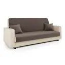 Диван Шарм-Дизайн Мелодия 33070600 215x100x100 см рогожка цвет коричневый