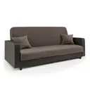 Диван Шарм-Дизайн Мелодия 33070601 215x100x100 см рогожка цвет коричневый