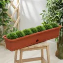 Балконный ящик 1155762 Idea 13.6 л пластик терракот 1155762 15 см 80 см 18.5 см
