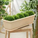 Балконный ящик 1155756 Idea 15 л пластик белый 1155756 15.5 см 18.5 см 60 см