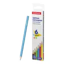 Пластиковые цветные карандаши шестигранные ErichKrause Basic 6 цветов