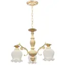 Подвесной светильник DE FRAN Флорина YP2-3323-3CR 3 лампы 25 м² цвет белый
