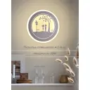 Настенный светильник светодиодный Мелодия Света 6305 RoomPlus 3 м² нейтральный белый свет цвет серый/белый