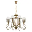 Люстра потолочная MW 614010908 8 ламп 16 м² цвет латунь