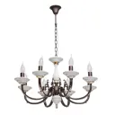 Люстра потолочная MW 381011608 8 ламп 24 м² цвет коричневый