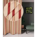 Штора на шторной ленте Полоса Terracotta 200x260 см цвет терракотовый