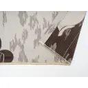 Штора на шторной ленте Цветы 170x250 см цвет бежевый