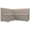 Диванов угловой Лига Диванов 107602L Мирта 151x90x125 см рогожка цвет бежевый