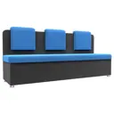 Прямой диван Лига диванов Маккон 185x89x54 см велюр цвет серый/голубой