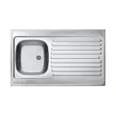 Накладная мойка Alveus CLASSIC 100x60 см глубина 15.50 см нержавеющая сталь 304 цвет сталь