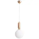 Люстра подвесная ARTE LAMP A3033SP-1GO Bolla-Sola 1 лампа 3 м² цвет белый