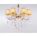 Люстра на штанге AMBRELLA LIGHT TR4589 Traditional 6 ламп 18 м² цвет жёлтый золотой