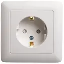 Розетка встраиваемая Schneider electric Уют 4233932 с заземлением цвет белый