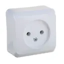 Розетка накладная Schneider electric Уют 1345244 цвет белый