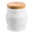 Банка для сыпучих продуктов Elan gallery 860061 0.58 л фарфор цвет белый, коричневый