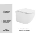 Подвесной унитаз Avimano E-LIGHT 1E00020 безободковый c сиденьем микролифт