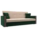 Диван Лига диванов Валенсия 210x90x85 см велюр цвет зеленый/бежевый
