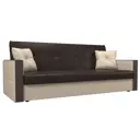 Диван Лига диванов Валенсия 210x90x85 см экокожа цвет коричневый/бежевый