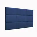 Комплект мягких панелей Tartilla прямоугольник эко кожа цвет синий 500х300х35мм 4шт