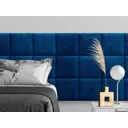 Комплект мягких панелей Tartilla квадрат велюр цвет синий 300х300х29мм 4шт