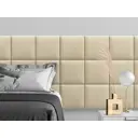 Комплект мягких панелей Tartilla квадрат замша цвет персиковый 300х300х29мм 4шт