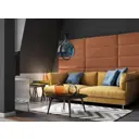 Комплект мягких панелей Tartilla прямоугольник велюр цвет оранжевый 1000х300х29мм 4шт