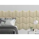 Комплект мягких панелей Tartilla параллелограмм замша цвет персиковый 450х300х29мм 2шт