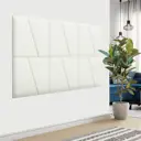 Комплект мягких панелей Tartilla трапеция левая велюр цвет ваниль 500х500х29мм 2шт