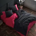 Комплект постельного белья Atlasplus LM-Комби-Е черный красный, евро, ранфорс