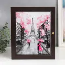 Ключница Simaland "Романтический Париж" венге 24x29 см