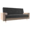 Диван Лига диванов Белфаст 225x95x90 см велюр цвет серый/бежевый