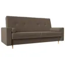 Диван Лига диванов Белфаст 225x95x90 см рогожка цвет коричневый