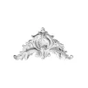 Декоративный элемент Fabello decor W 8021 на стену, полиуретан, цвет белый, 155x290x25