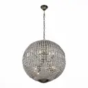Люстра подвесная хрустальная St Luce SL226.303.08 8 ламп 24 м² цвет бронза