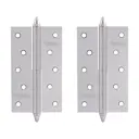 Петли дверные разъемные Нора-М 610-5 10623 правые, 125x75x2.5 мм, 2 шт, цвет хром