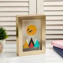 Копилка "Полет на закате в горах" 17x12x3.8 см
