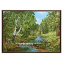 Картина в раме Simaland "Березовый мостик" 53x73 см