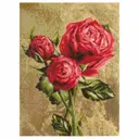 Алмазная мозаика "Алые розы" Cristyle Cr 340030x40см