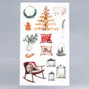 Декоративная наклейка Divino Sticky "Домашний уют" белый фон 30x50 см