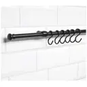 Кухонный рейлинг Big House BL1200CK6-R 120x1.6x1.6 см Металл цвет черный